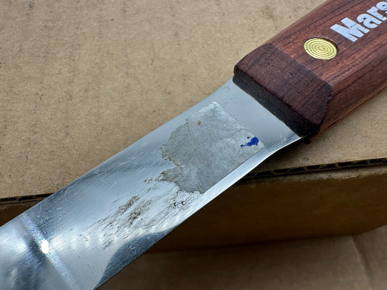 Marshalltown - Chisel Putty Knife - Rosewood Handle - 3/4” Very Nice Shape