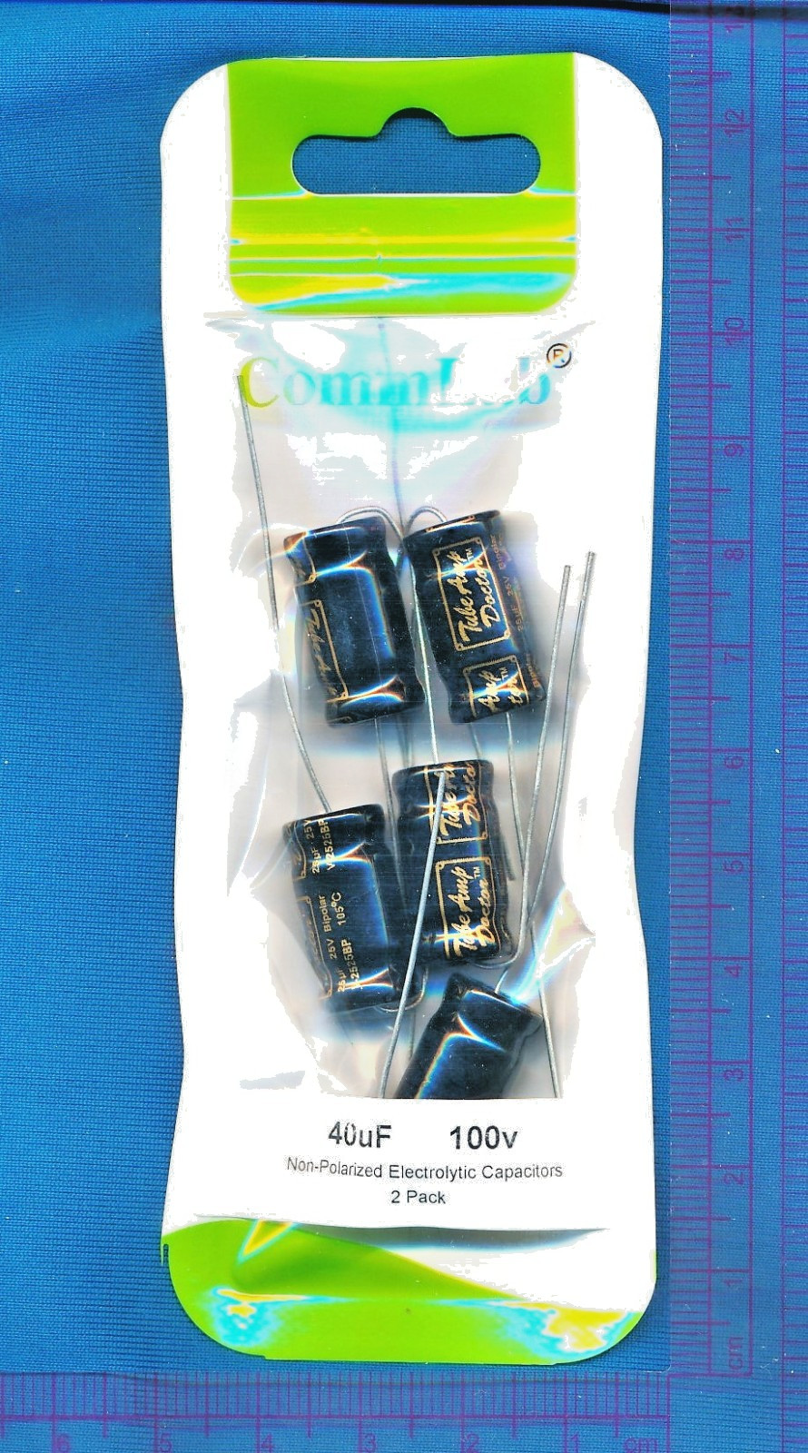 5 pack 25uF 25v Axial lead Bipolar NP BP Capacitors Amp Radio Audio PREMIUM! TAD