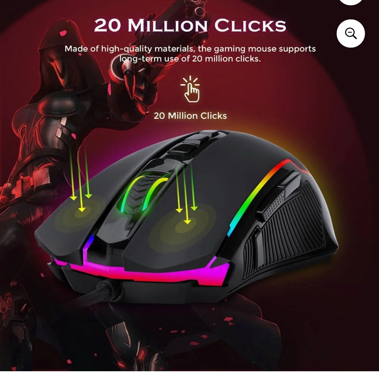 Redragon Ranger Basic RGB Gaming Mouse M910-K New Sealed In Box