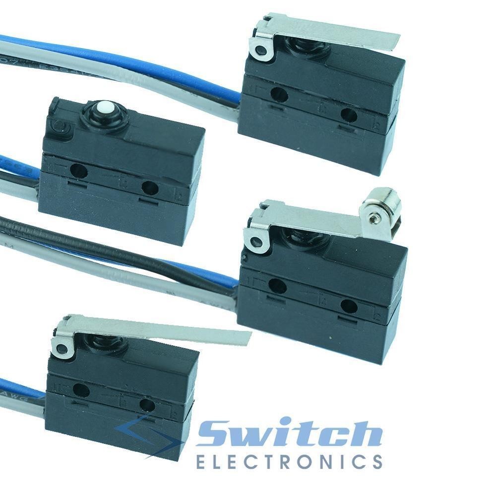 Prewired Waterproof Miniature Microswitch SPDT 3A IP67 Micro Switch
