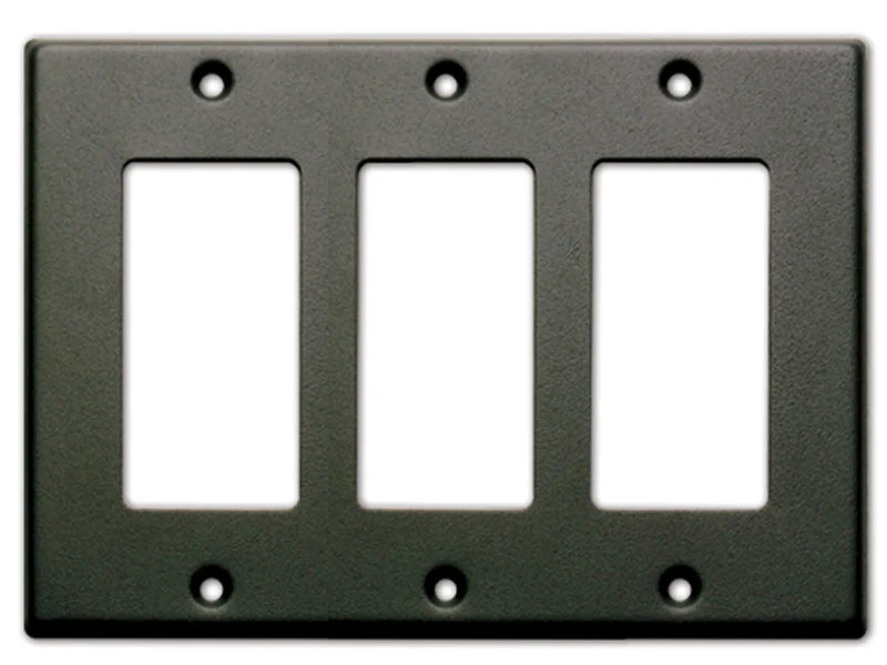 RDL CP-3B Triple Cover Plate - Black