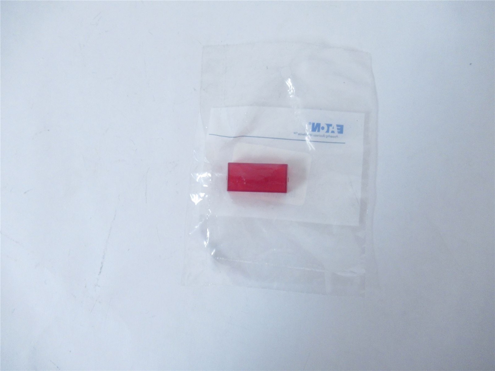 240413 New In Box; Eaton E30KG10 Lens Switch Cover - Blank; Red; 30..5 mm
