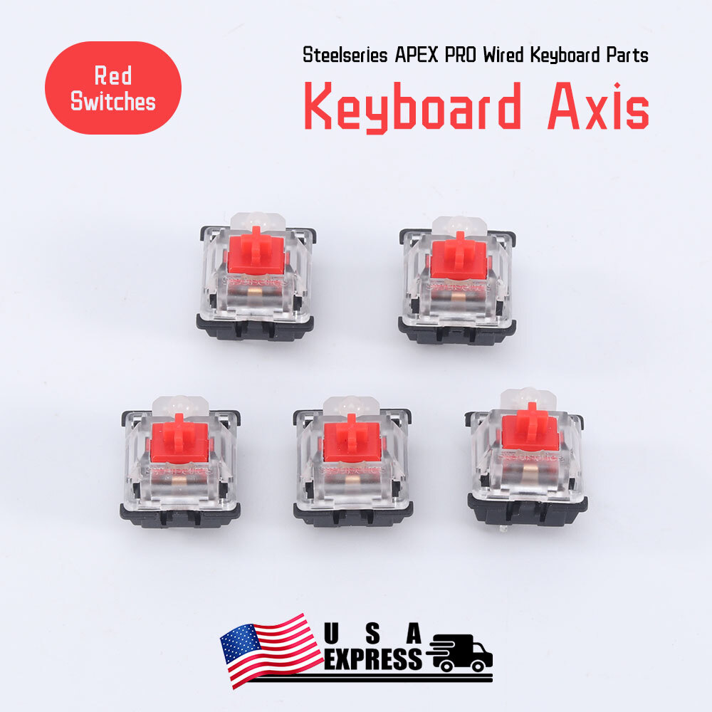 5Pcs SteelSeries APEX PRO Gaming Keyboard Mechanical Switch Replace Red Switches