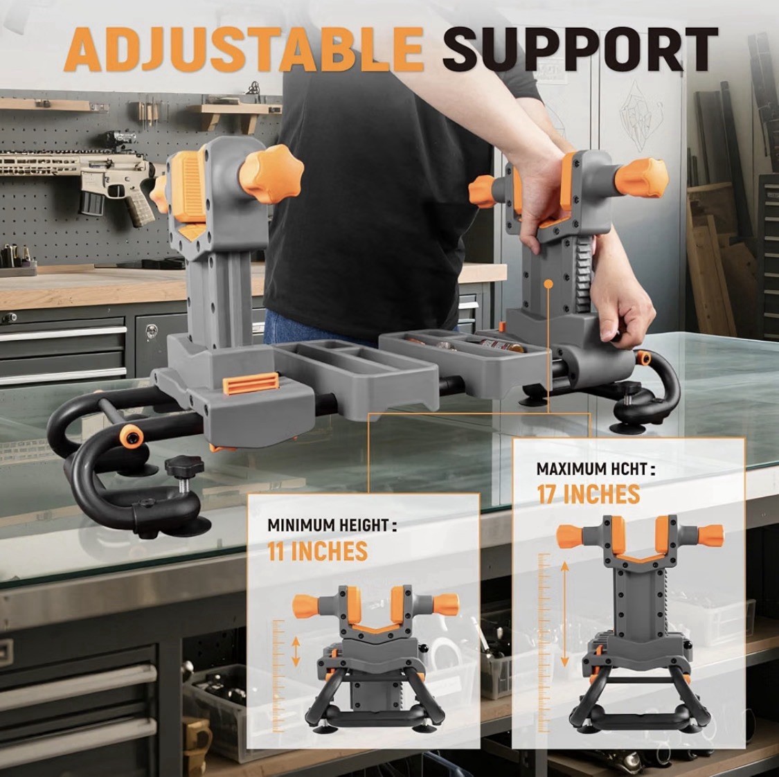 Adjustable Gun Holder - Professional Gunsmithing Tools for Gun Cleaning