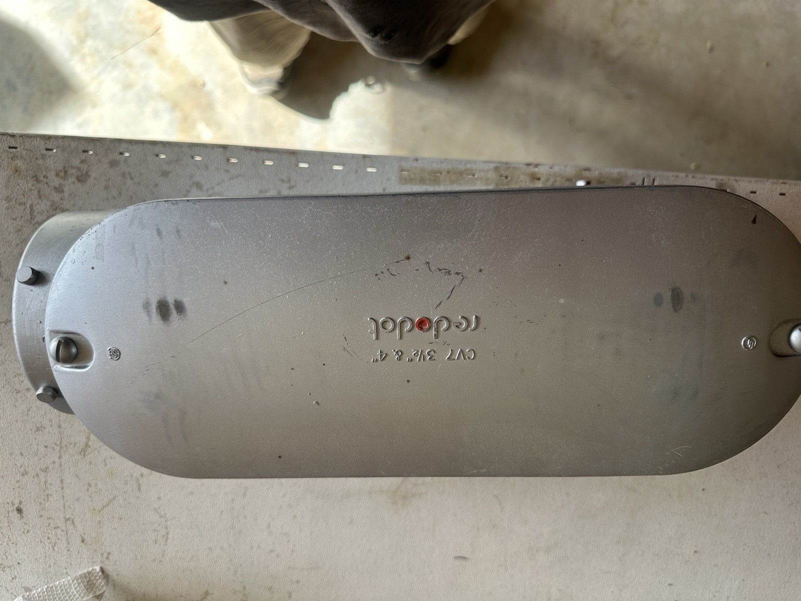 Redodot CV7 Conduit Body Cover 3 1/2” & 4” Cast Aluminum 7043DK