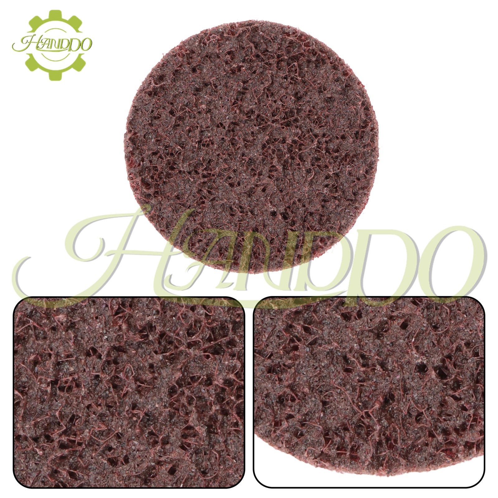 25 Pack - 2 Inch Surface Conditioning Discs Medium Red Quick Change Prep Pads