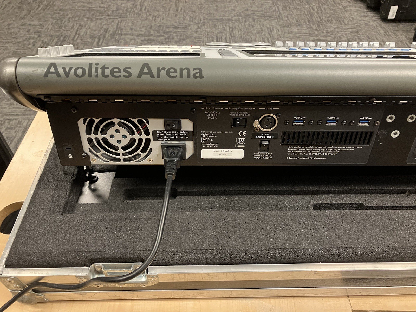 Avolites Arena Lighting Console w/ Case