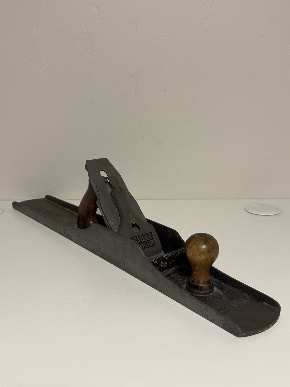 Vintage Stanley No 608 BedRock Jointer Plane Flat Sides - 2 Patent 1895 1910