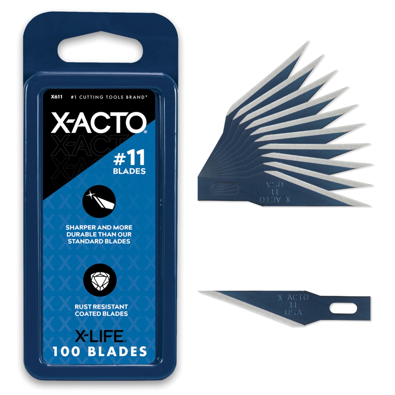 Knife Blades, # 11 Blades, Classic Fine Point, Pack Of 100 - Sharp, Durable, ...