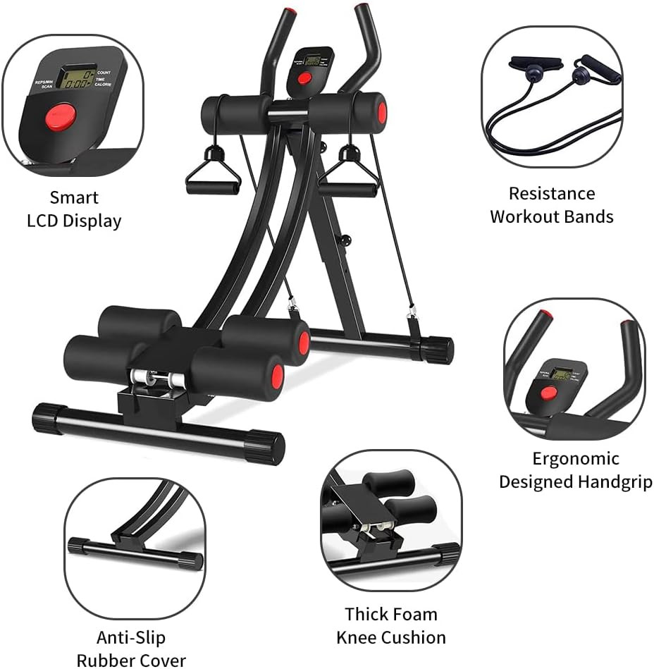 Core & Abdominal Trainers AB Workout Machine Home Gym Exercise Machine Ab Crunch