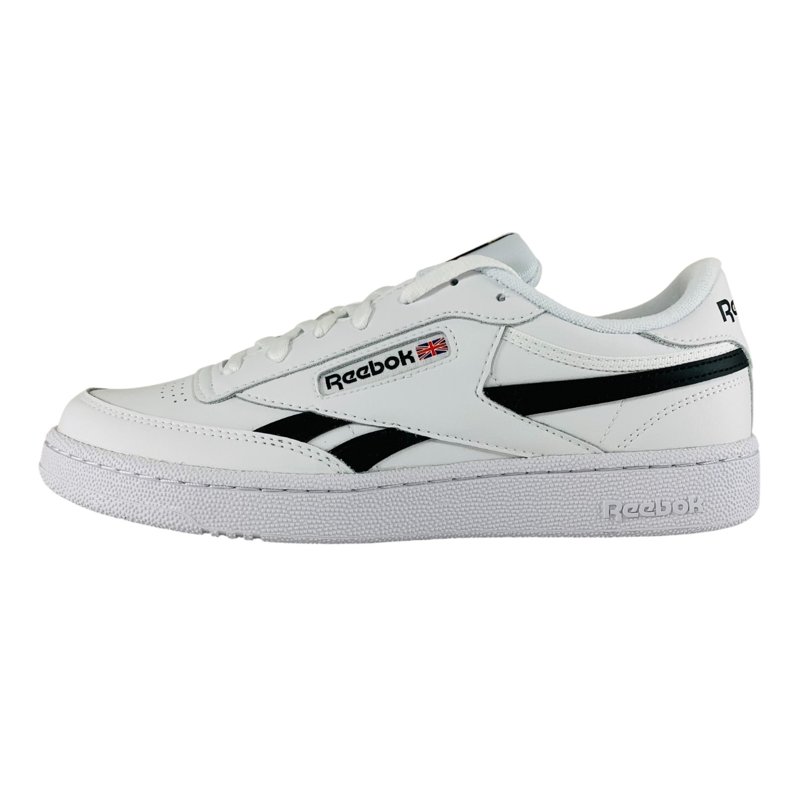 Reebok Club C Revenge White Black Sneakers Men's Shoes 100032883