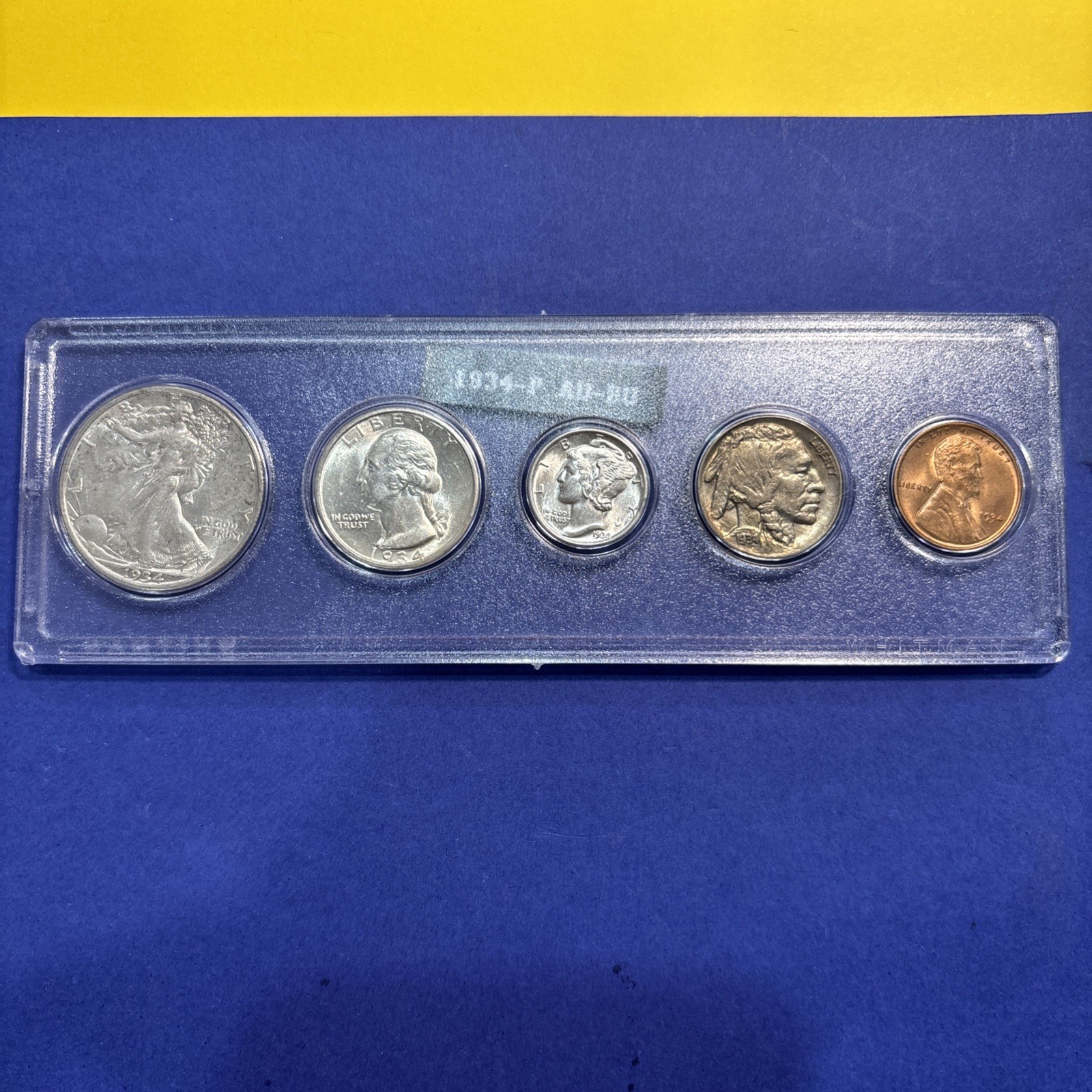1934-P AU-BU US Silver Mint Set Nice Quality Coins Investment & Great Gift!