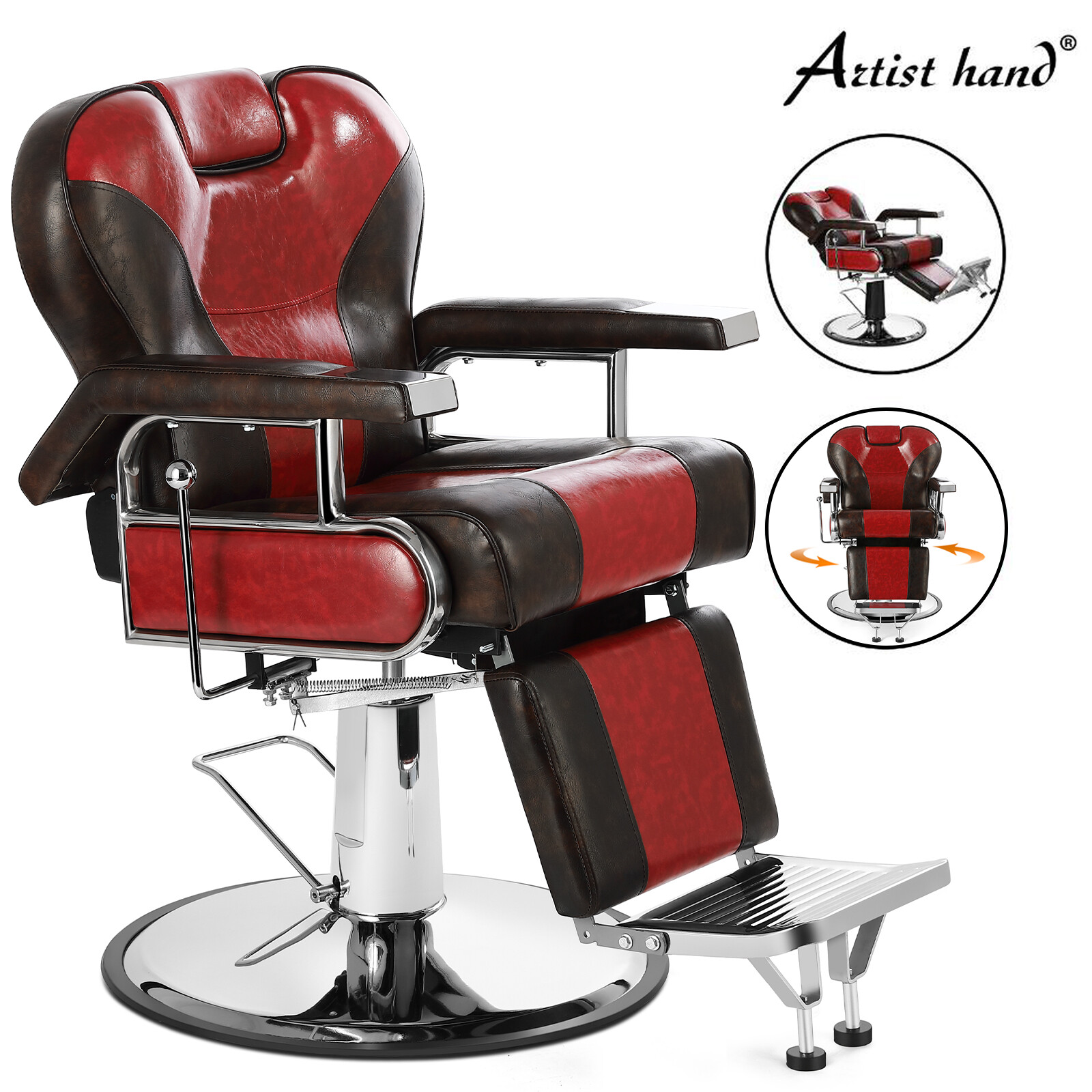 Artist hand HeavyDuty All Purpose Hydraulic Barber Chair Reclining Salon Beauty
