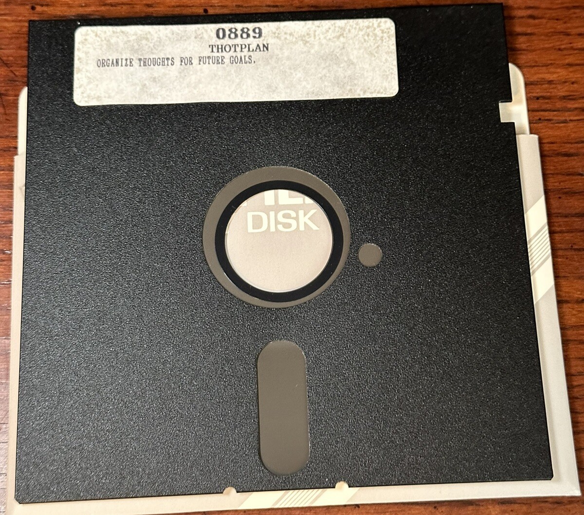 THOTPLAN Organize Thoughts For Future Goals 5.25” Floppy IBM PC Tandy 0889