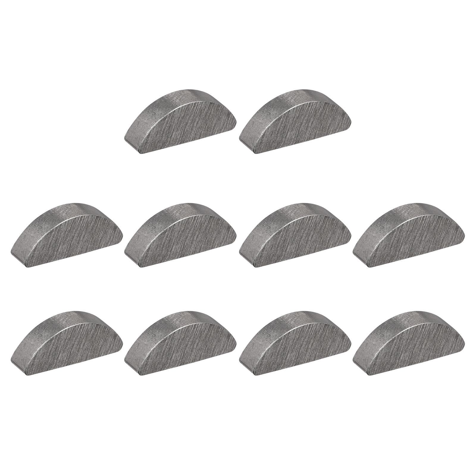 Woodruff Keys, 25pcs Steel 3mm Width x 5mm Height x 13mm Diameter