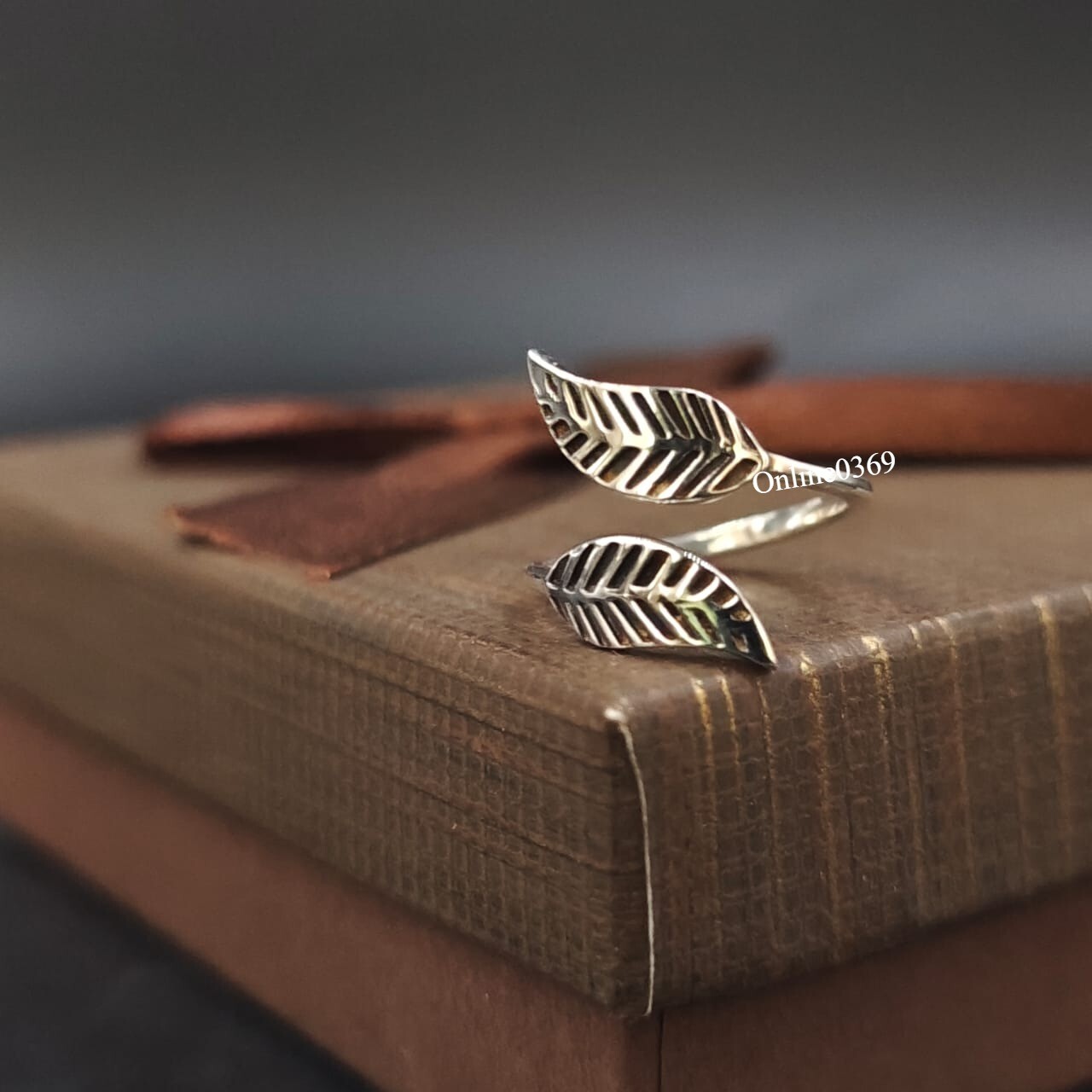 Thanksgiving Gift For Wife Solid Metal Adjustable Leaf Enamel Toe Ring 925 SS