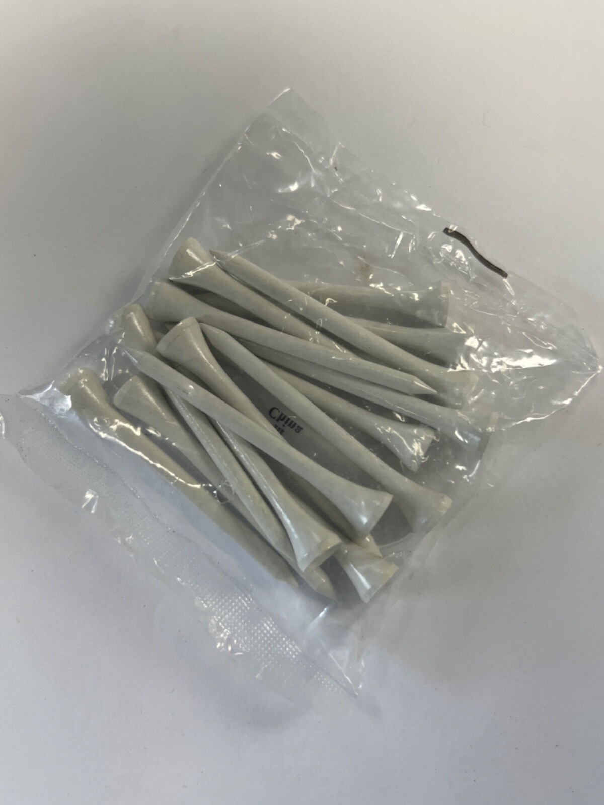 150 White Wood 2-3/4” Golf Tees (10) packages of 15 Tees