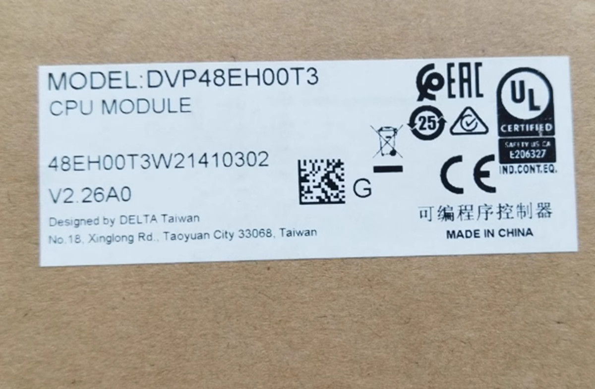 NEW DELTA DVP48EH00T3 PLC Module NPN Transistor Programmable Controller AC Power