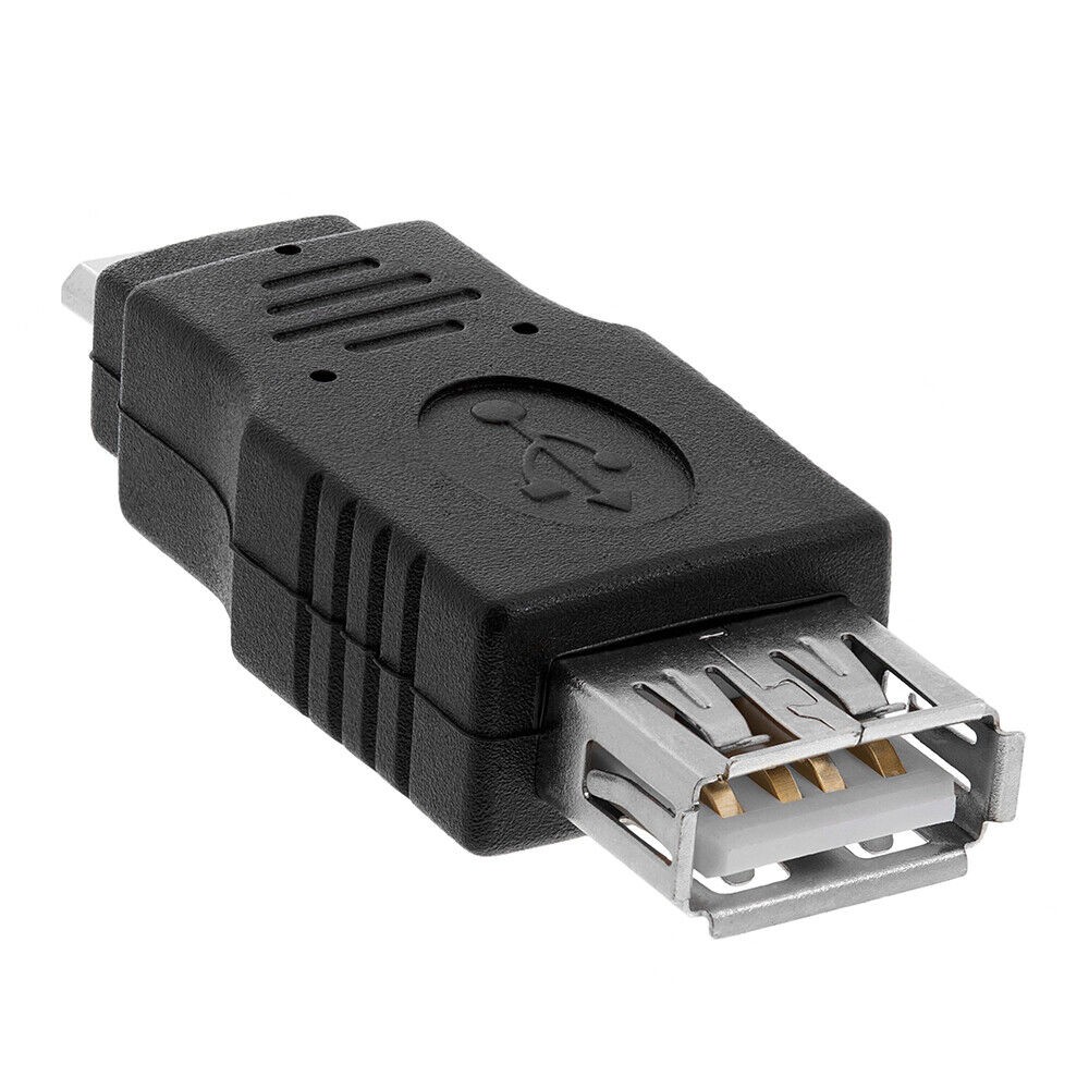 Micro USB Type-B Male to USB 2.0 Type-A Female  Adapter Connector Converter OTG