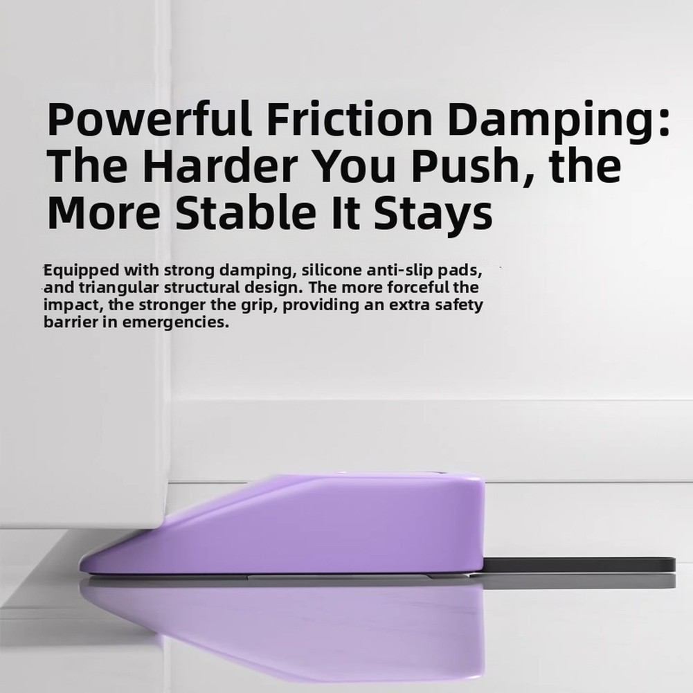 70dB Portable Door Stop Alarm Rechargeable ABS Body Non-Slip Silicone Bottom