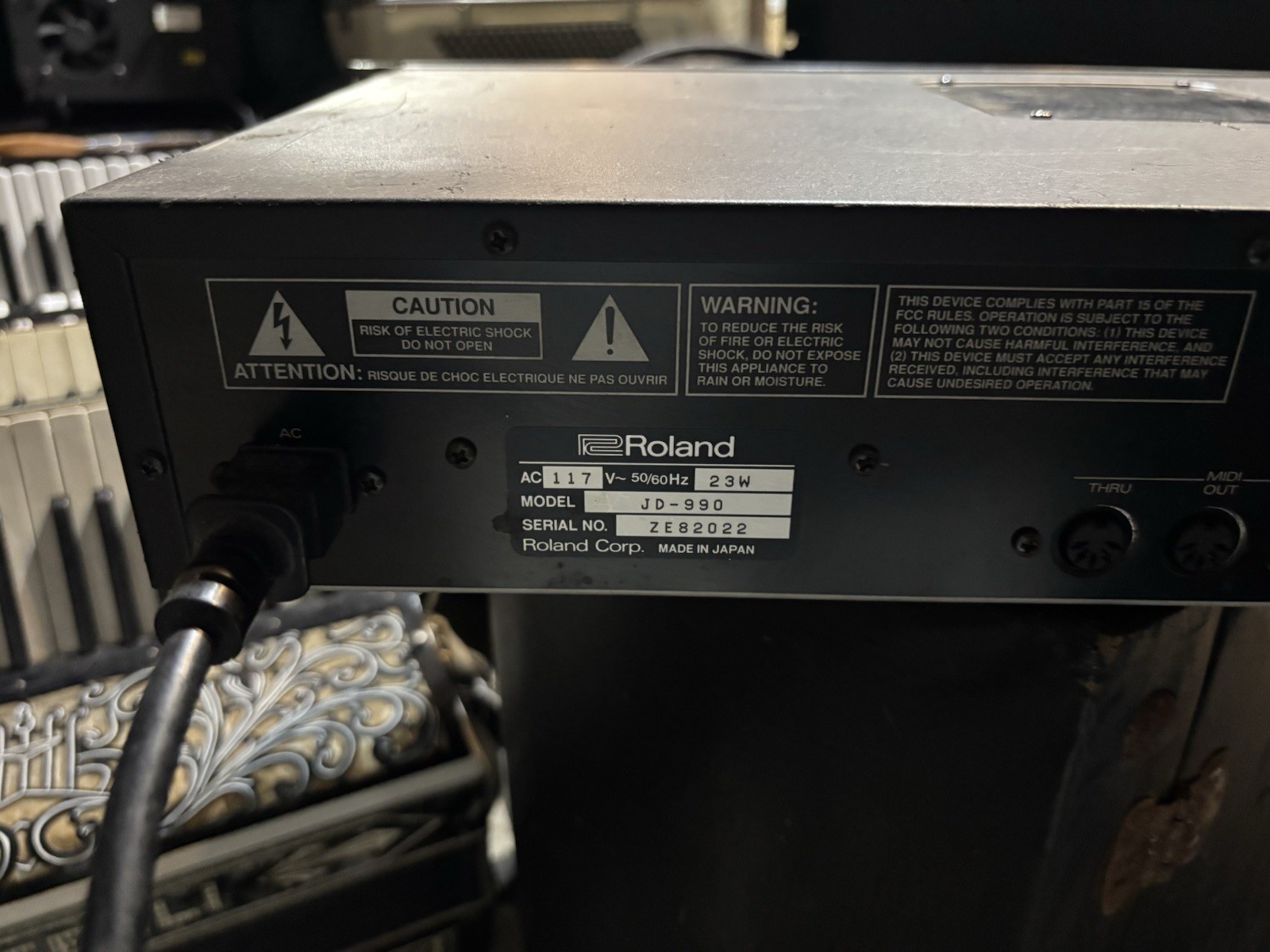 Roland JD-990 Super JD Synth Module Working Japan