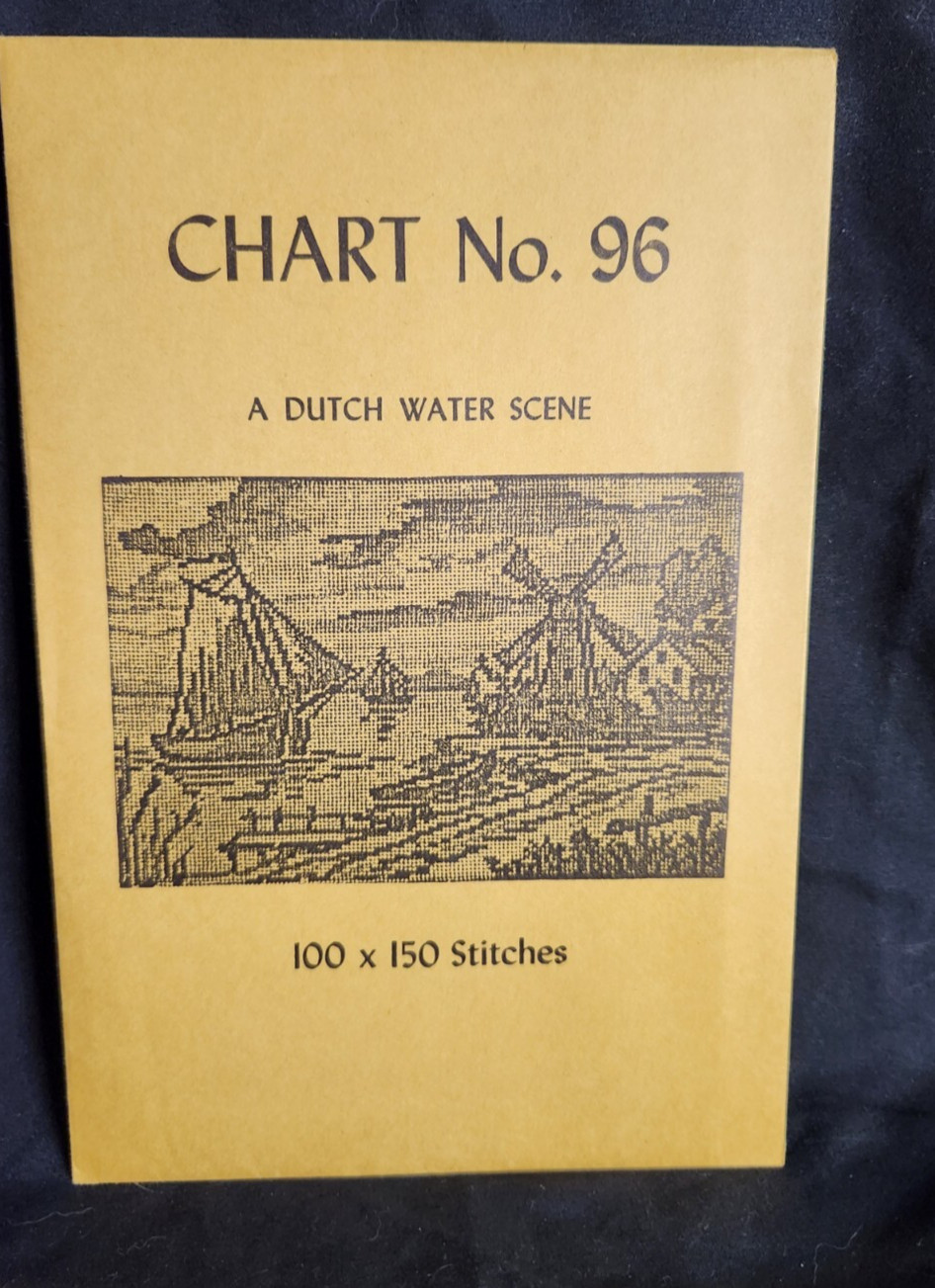 Babs Fuhrmann Petit Point Chart No. 96 Dutch Water Scene 100x150 Vintage