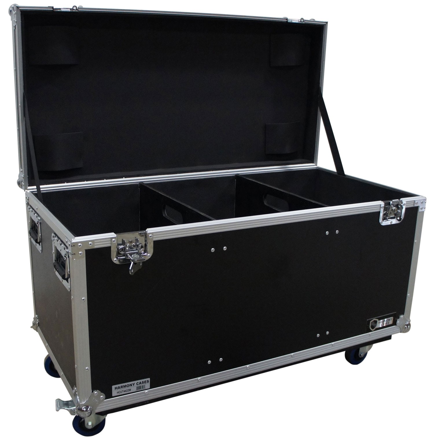 Harmony HCUT4422W Pro Audio DJ Large 44 x 22 x 22 Utility Road Trunk Case Wheels