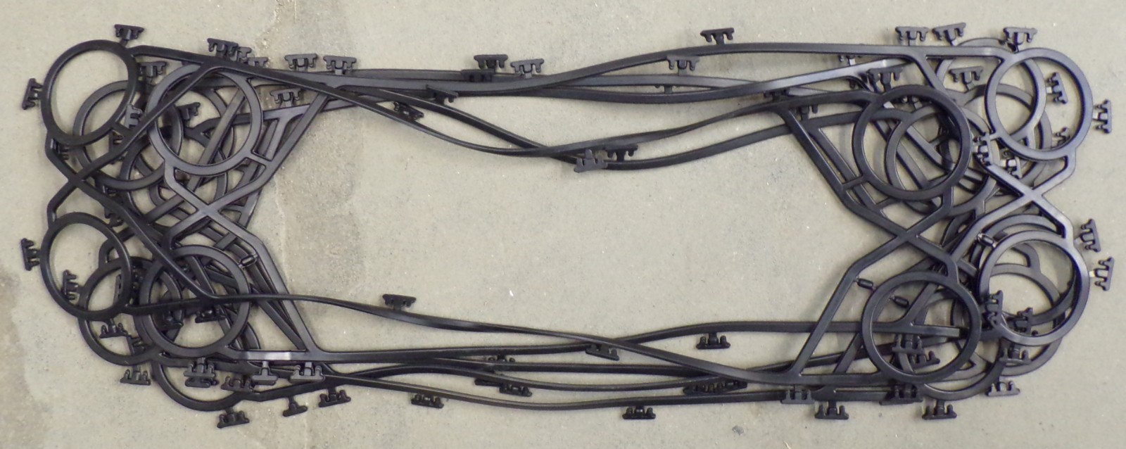 LOT OF 6 AGC, HEAT EXCHANGER PRO 3 END GASKET SNAP IN NBR, 3" PORT; 30" X 10"