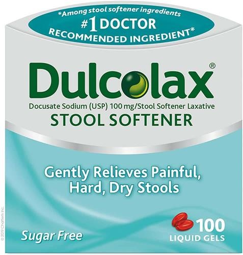 Dulcolax Stool Softener 100 Liquid Gels New In Box
