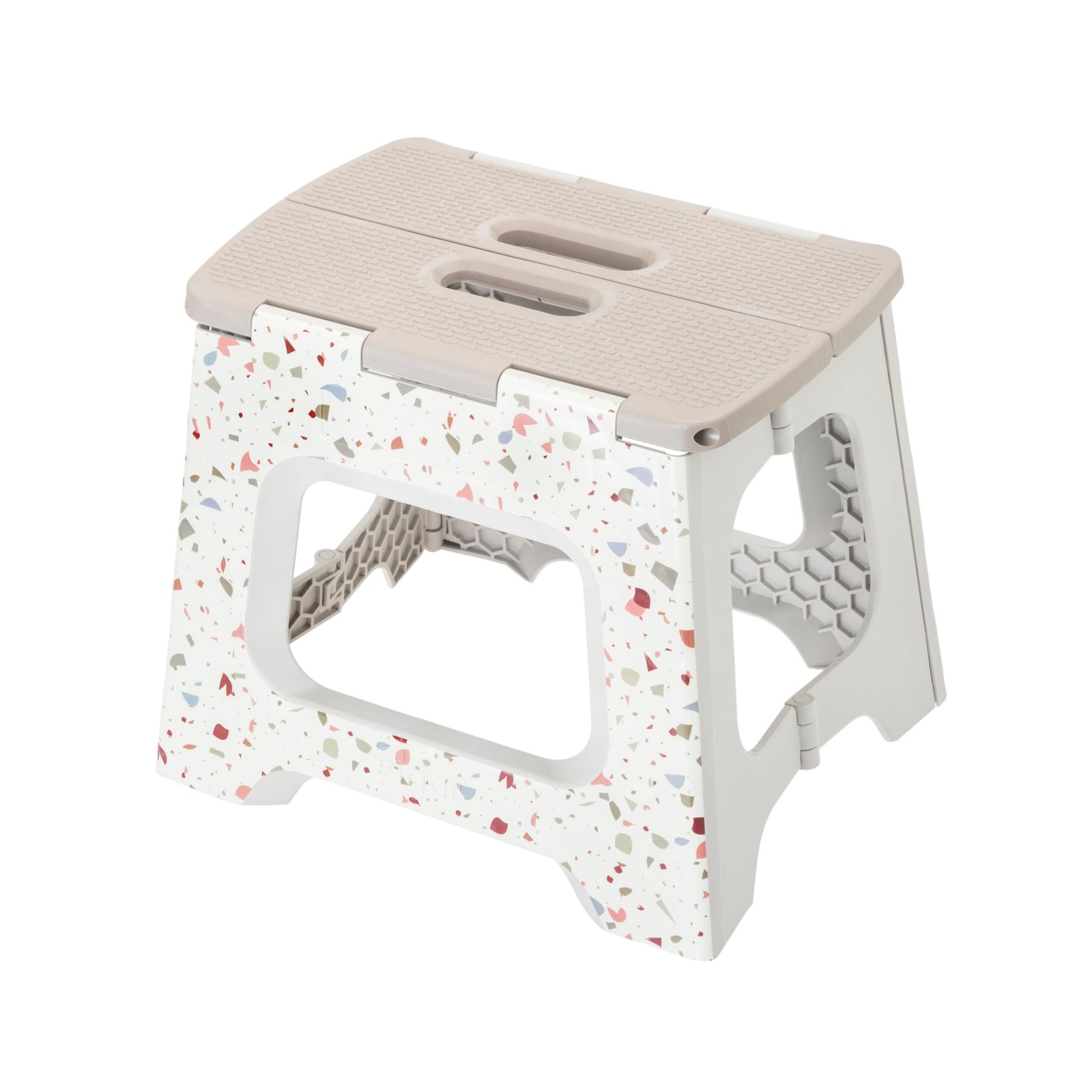 1 PCS Compact Step Stool Foldable 121/2 Inch Adults 330 LB Non Slip Grey