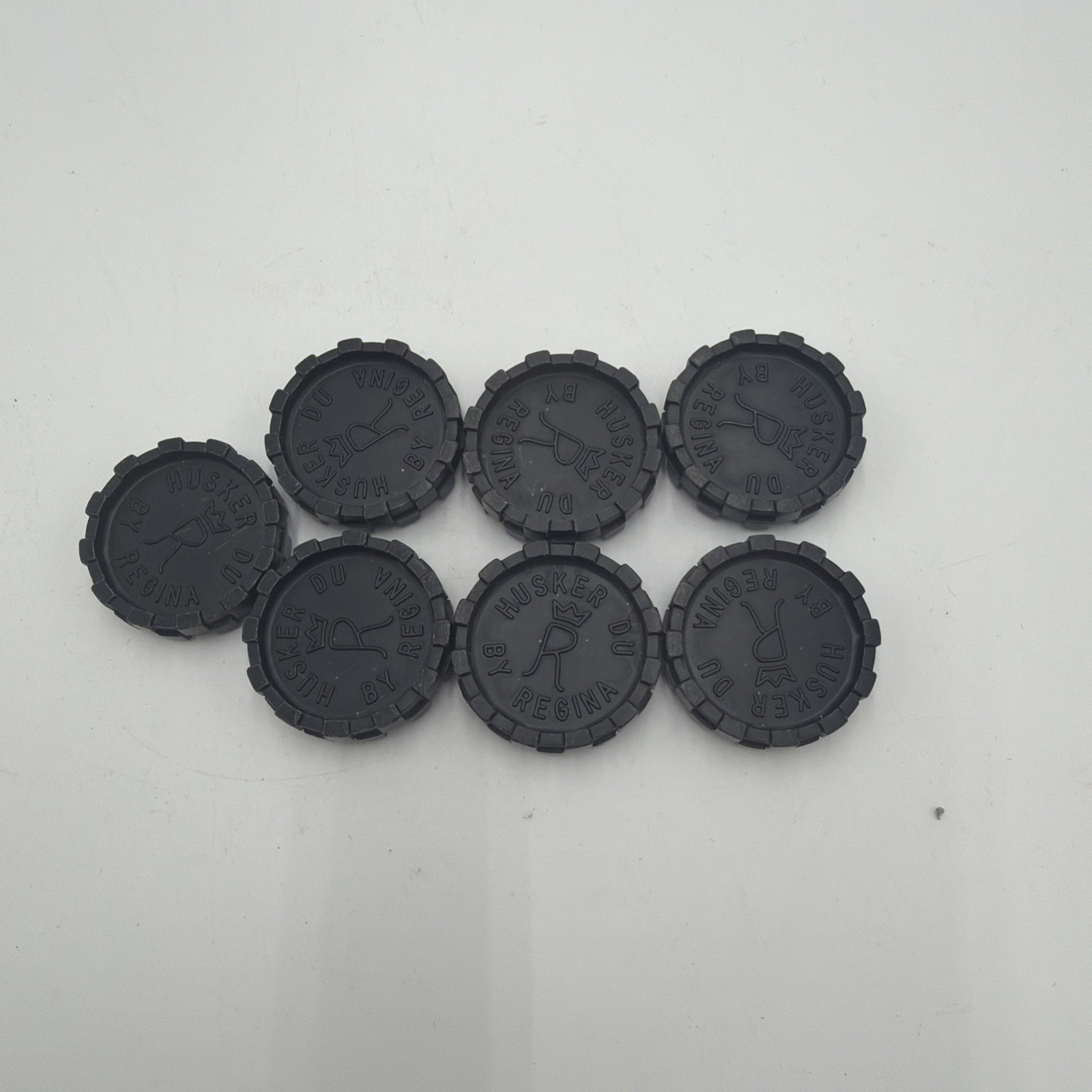VTG 1970’s Husker Du Board Game 7 Pieces Token Part Black Cover Coin Replacement