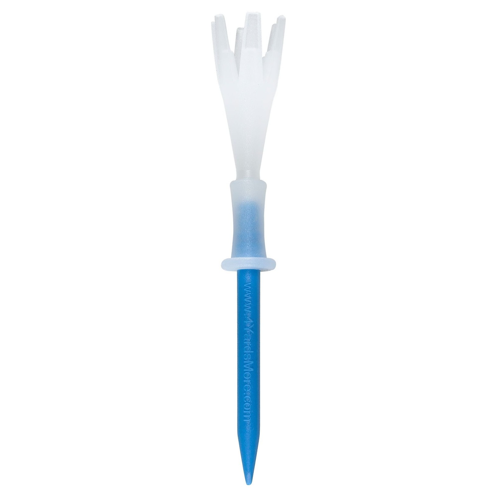 4 Yards More Golf Tees 3 1/4 Inch 6 Prong Low Resistance Distance Blue 4 Count