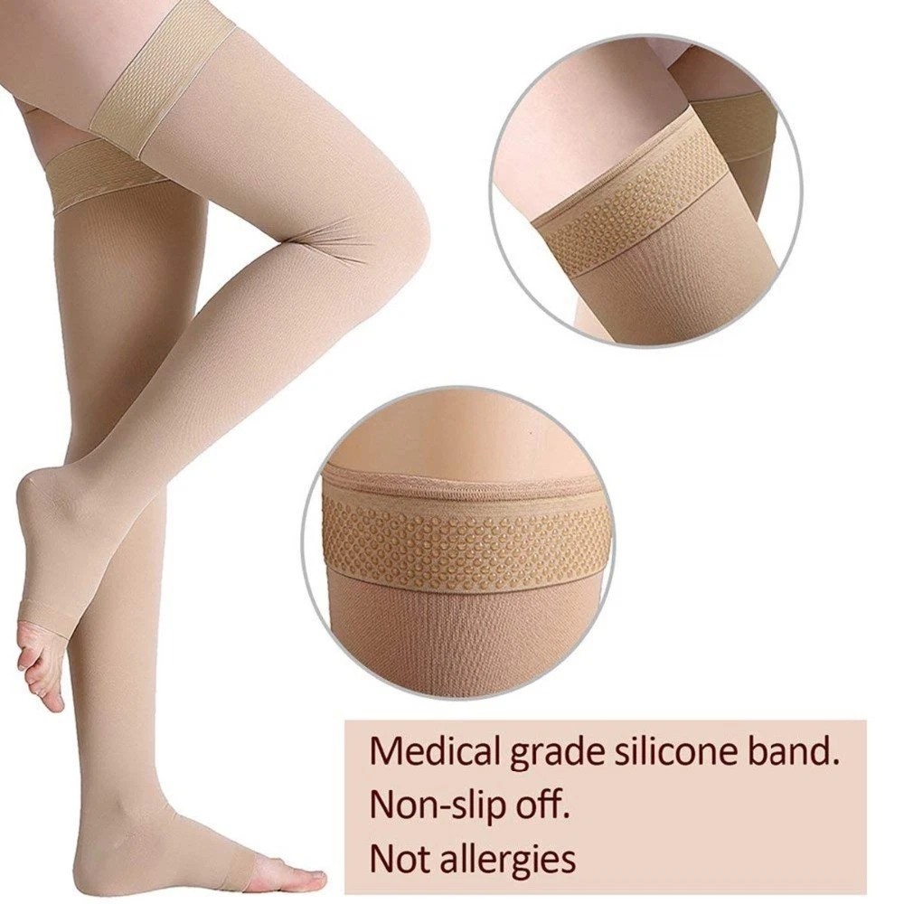 1x Full Leg Support Varicose Veins Thigh Long Compression Socks Stocking