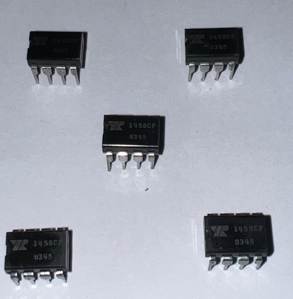 EXAR 1458CP is a general-purpose, monolithic dual operational amplifier Lot of 5