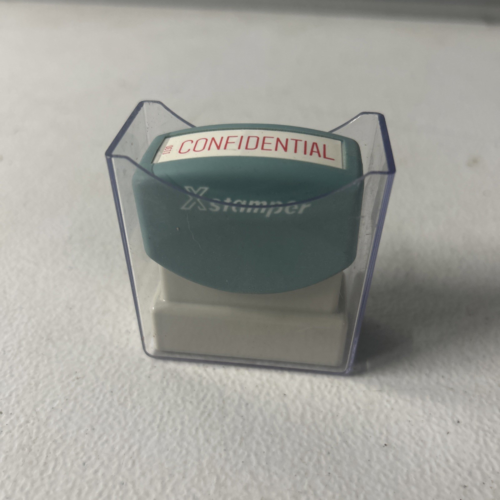 Vintage Shachihata X-Stamper Confidential Stamp Pre-Inked Red Japan Case 1130