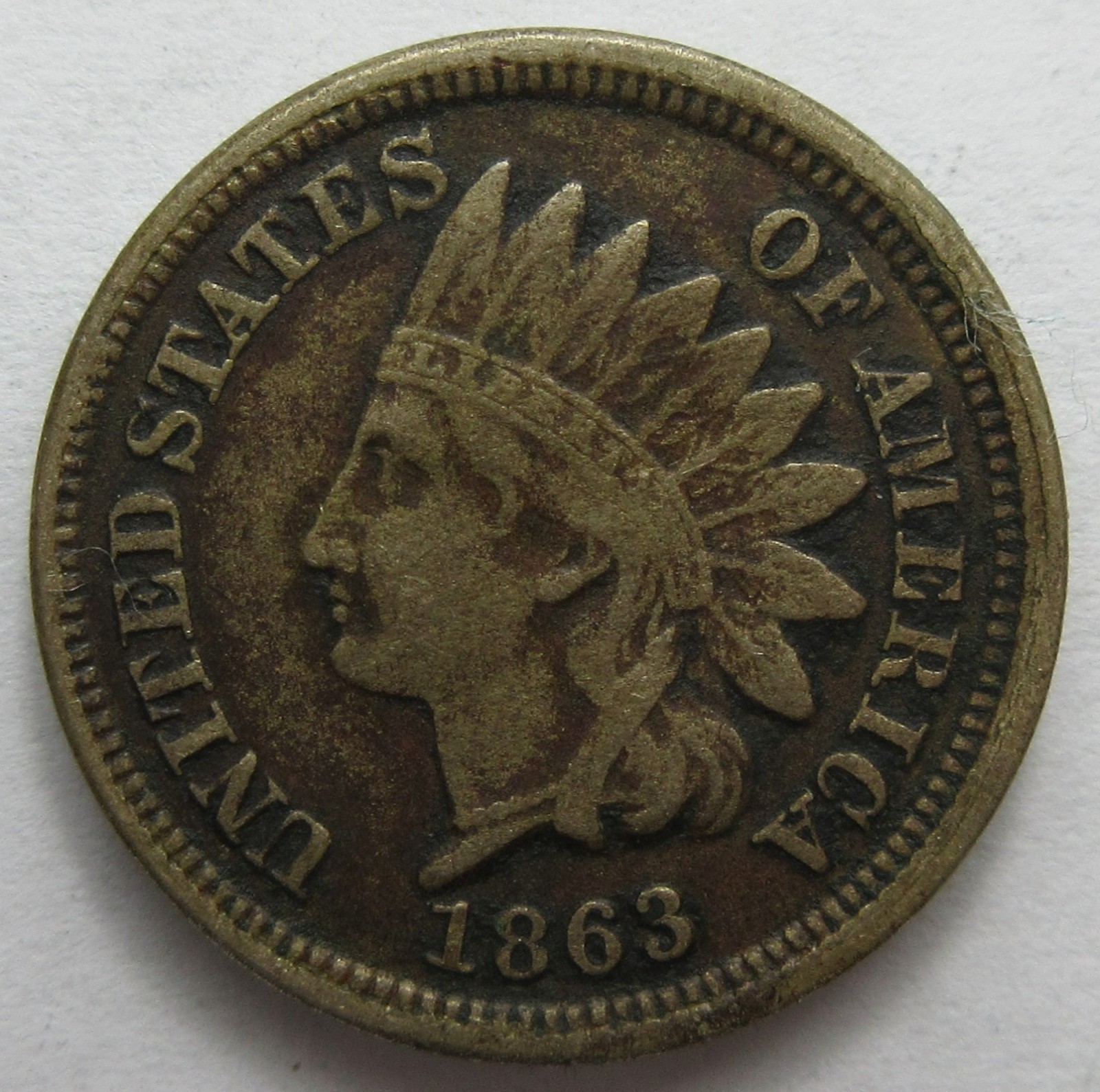 1863 Indian Cent -VF- (#1219v)