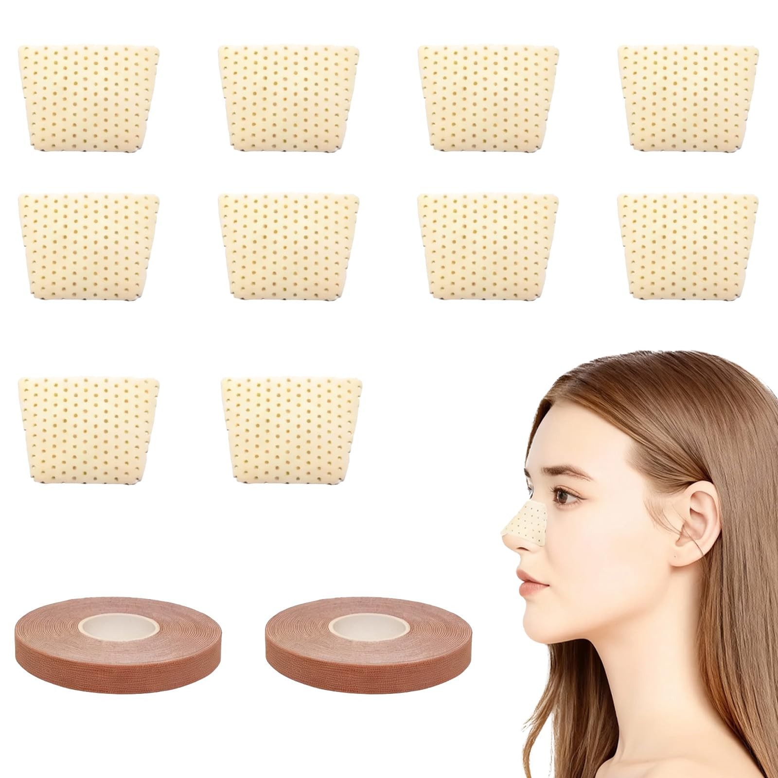 Thermoplastic Nasal Splint & Facial Lift Tape,Alcohol-Free,Electricity-Free Nose