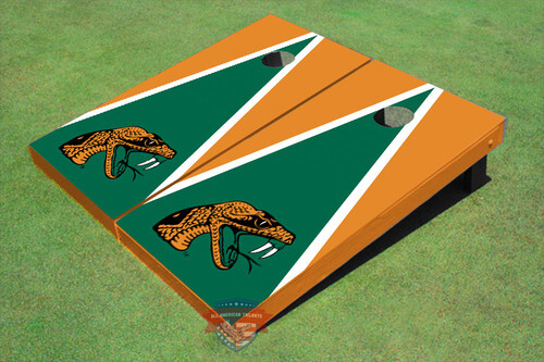 Florida Agricultural & Mechanical University Green And Orange Matching Triangle