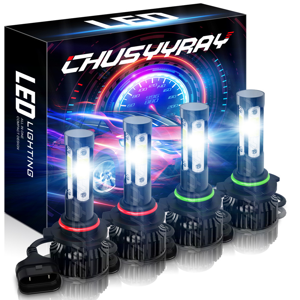 For Chevy Silverado 1500 1999-2006 LED Headlight 9005 9006 Hi-Low Beam 4x White