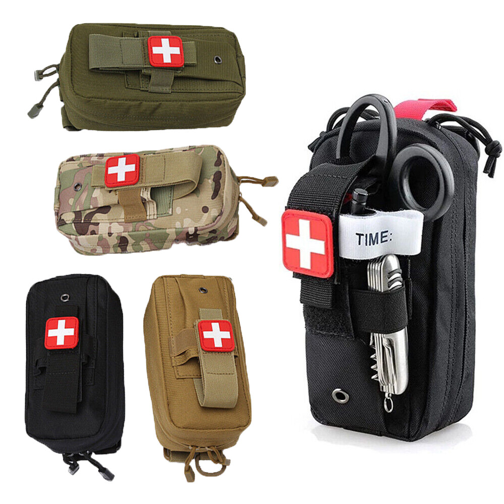 Tactical Small First Aid Kit Medical Molle Rip Away EMT IFAK Survival Pouch