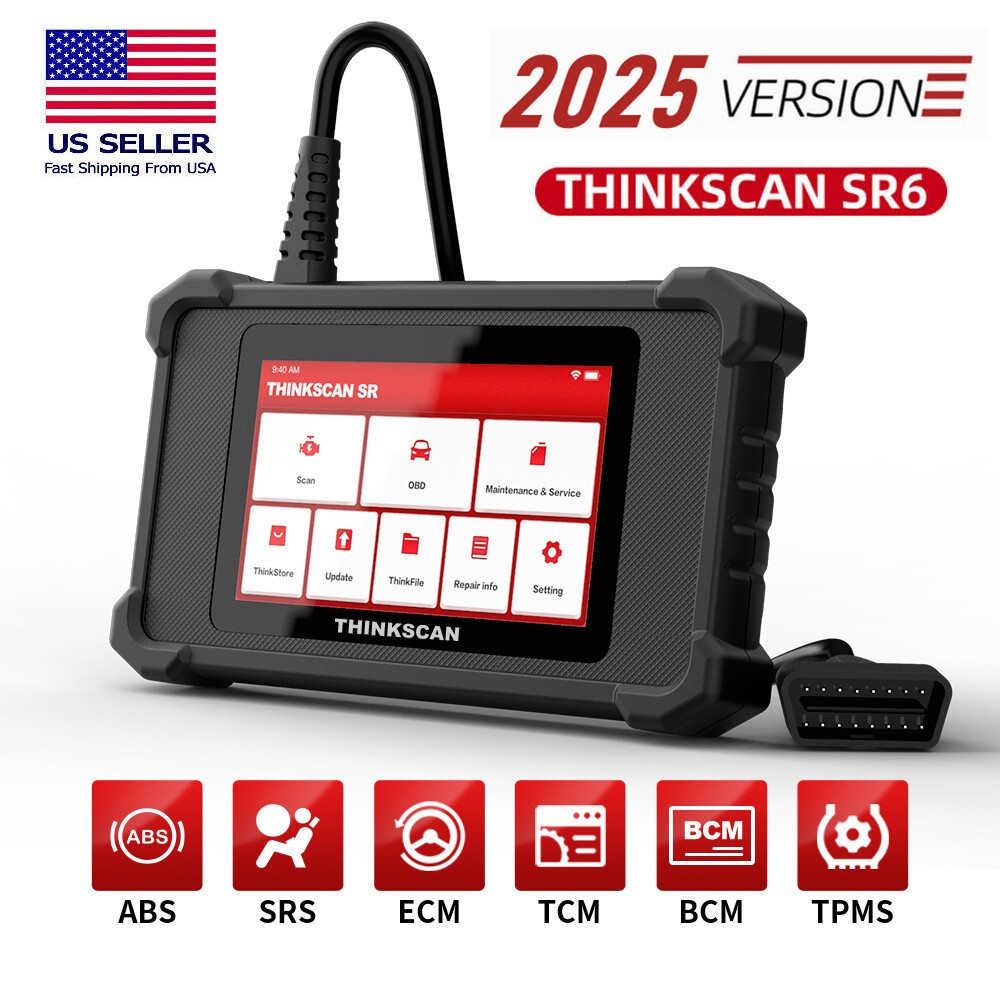 Thinkcar Car Diagnostic Tool SR6 OBD2 Diagnostic Tool 6 Systems with 5 Services