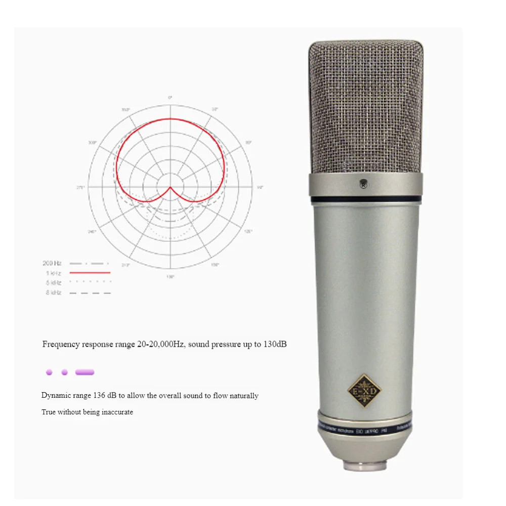 New EXD U87PRO condenser microphone, specially designed for recording studios