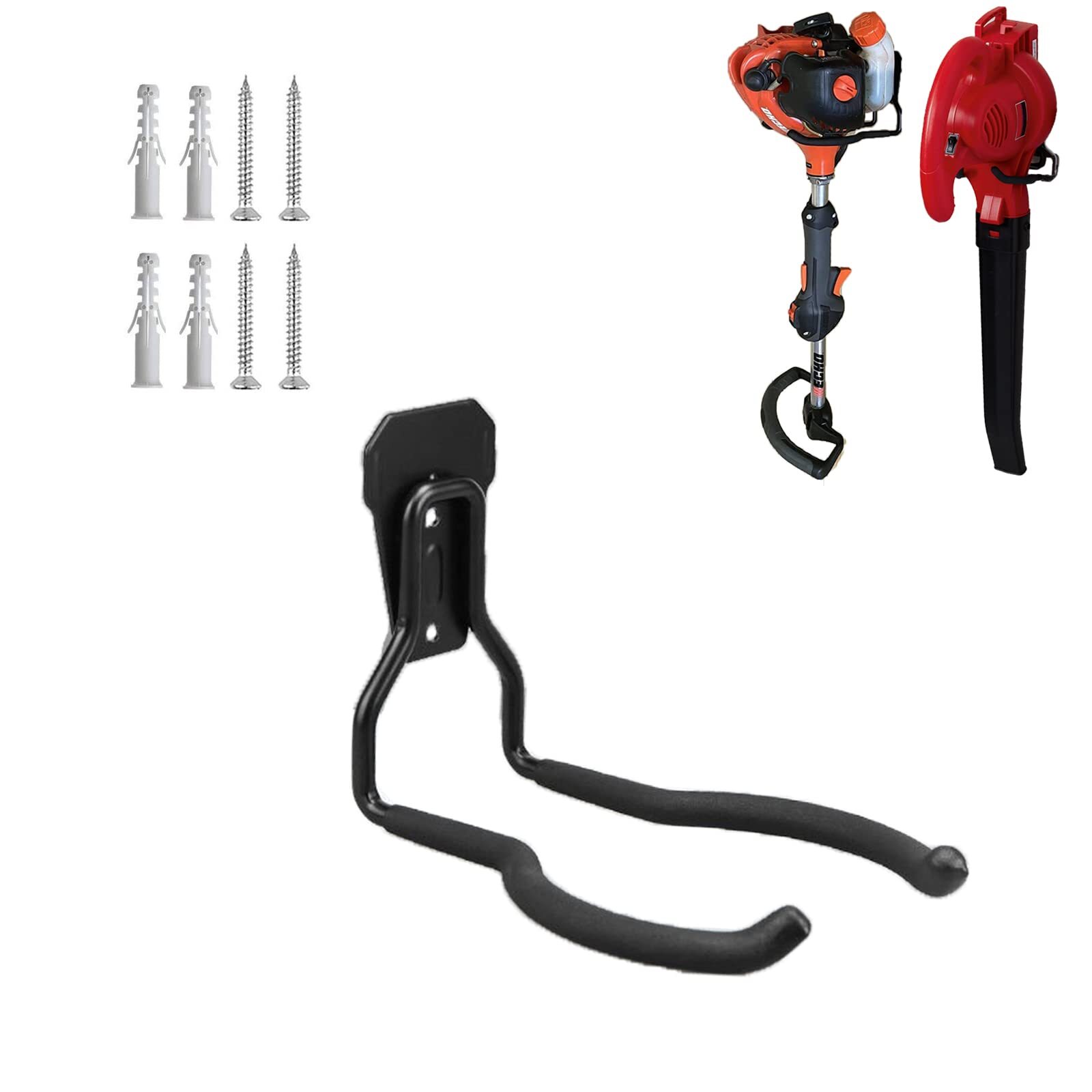 Garden Power Tool Hanger Garage Wall Hooks Weedeater Rack String Trimmer Hanger