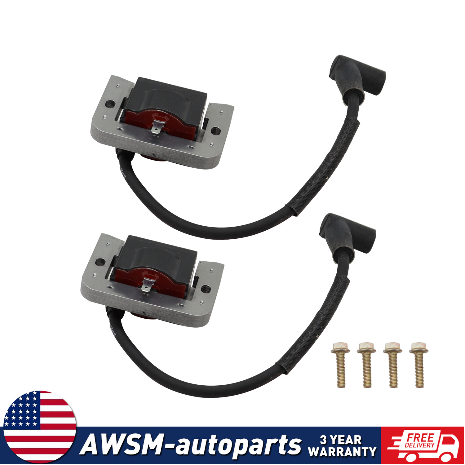 2X Ignition Coil For Kohler CH18 CH20 CH22 CH23 CH620 24-584-01S 24-584-45S