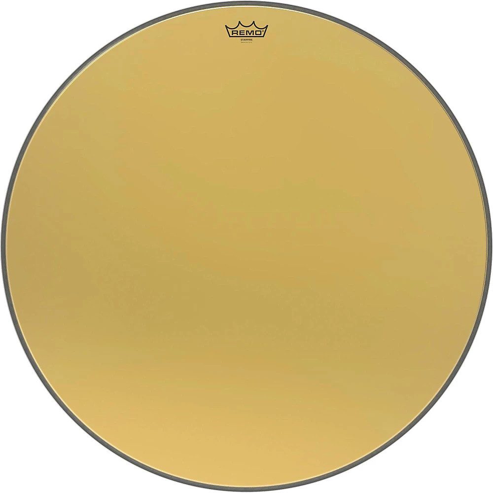 Remo Ambassador Starfire Gold Bass Drumhead 28 in.