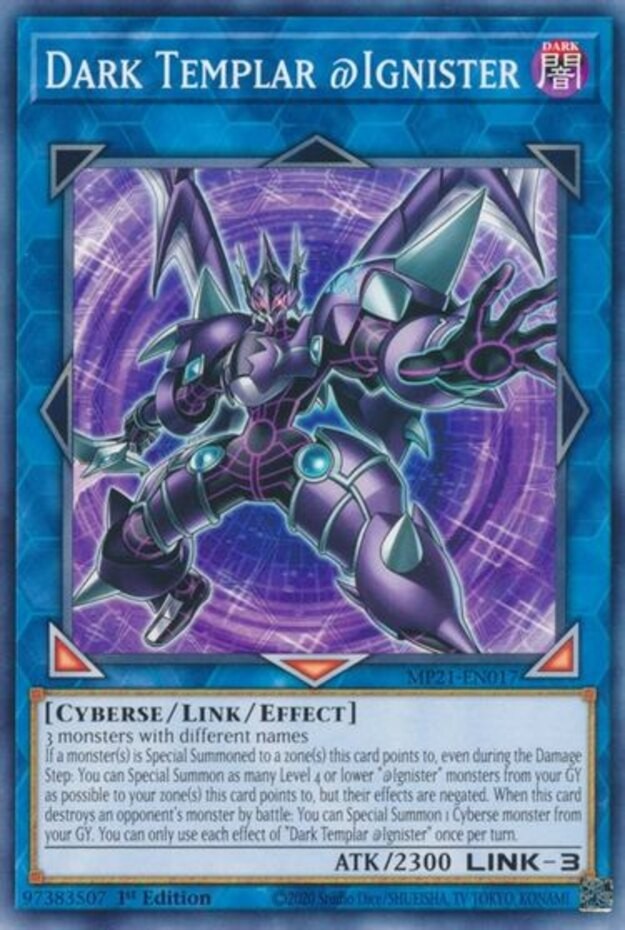 1x (NM) Dark Templar @Ignister - MP21-EN017 - Common - 1st Edition  YuGiOh