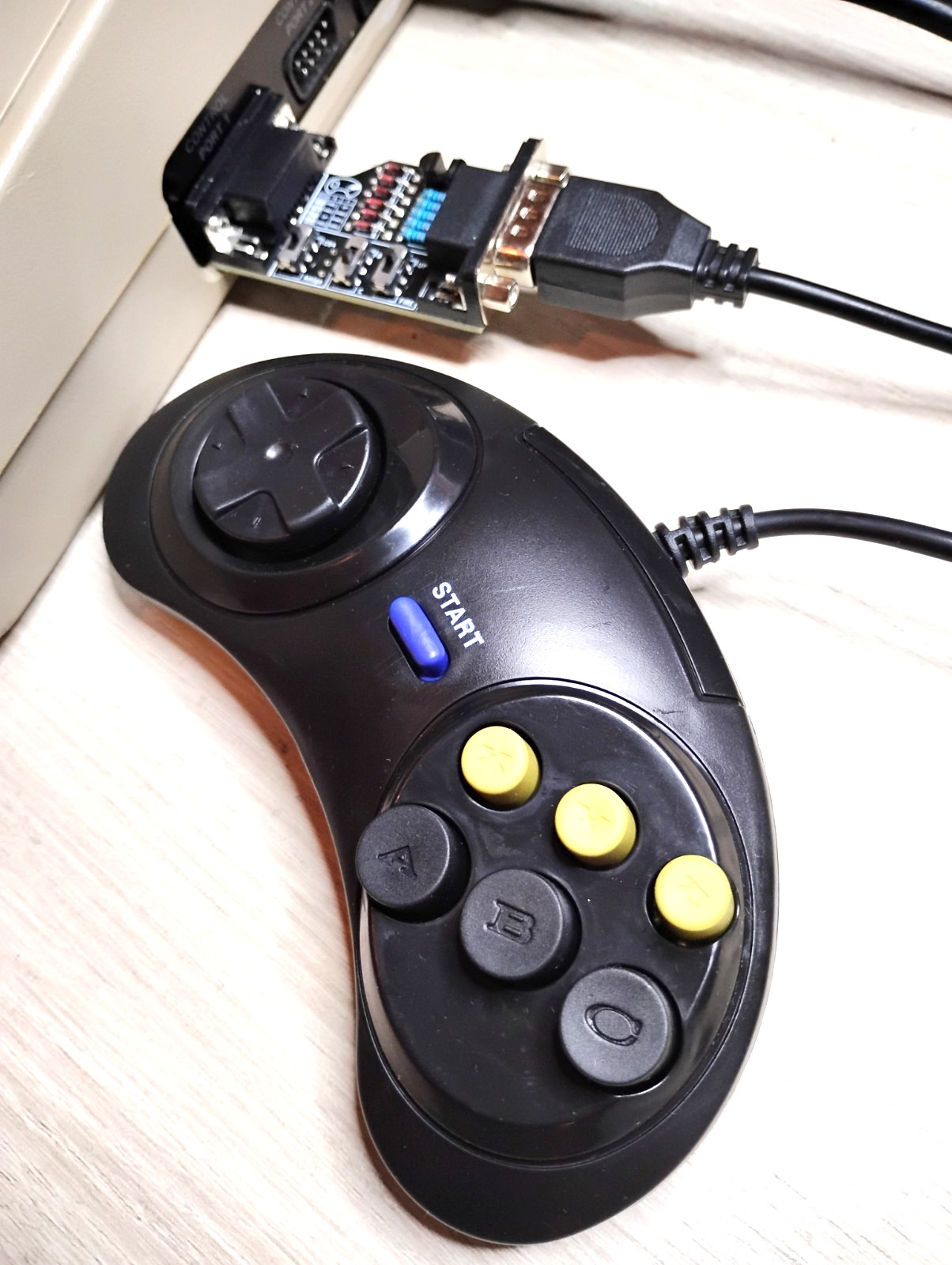 Commodore 64 & Amiga Adapter plus Sega Genesis Gamepad - USA Seller
