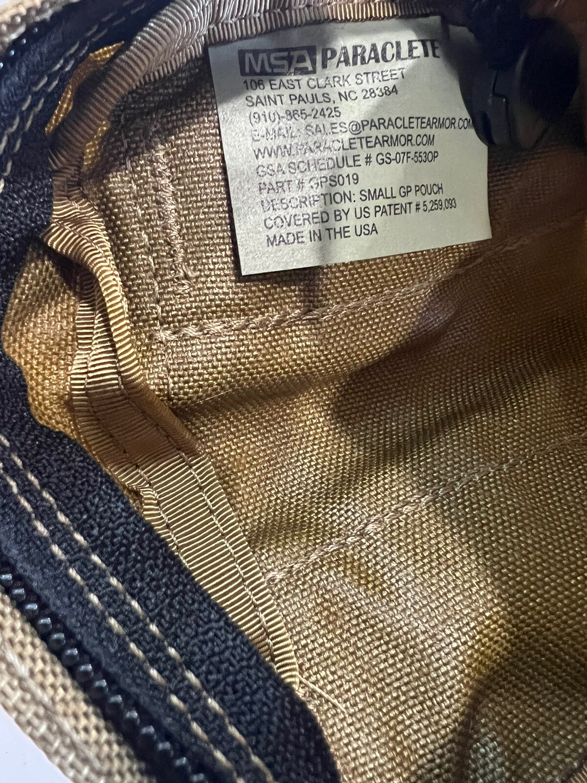 MSA Paraclete Coyote Small GP Pouch - CAG Delta SOF