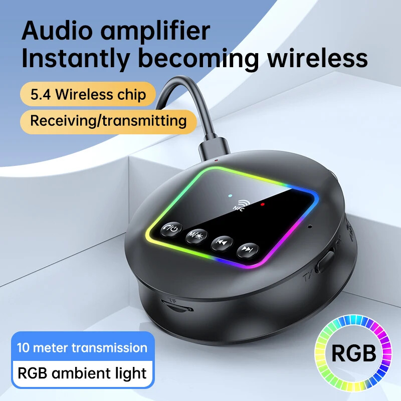 USB Wireless Bluetooth 5.4 Audio Receiver Transmitter Adapter AUX RCA For Car TV