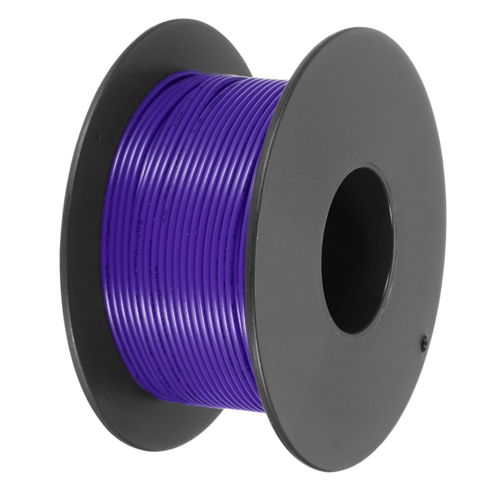 28AWG Stranded Wire PVC Hookup 30M/98ft Purple, Electrical Wire UL1007 Spool